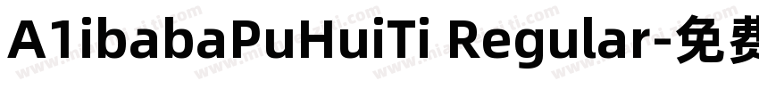 A1ibabaPuHuiTi Regular字体转换